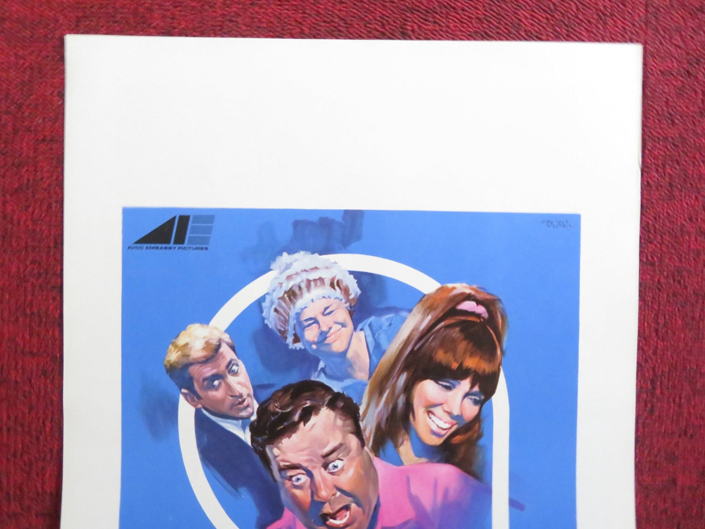 DON'T DRINK THE WATER ITALIAN LOCANDINA POSTER JACKIE GLEESON E. PARSONS 1970 Rendezvous Cinema Movie posters