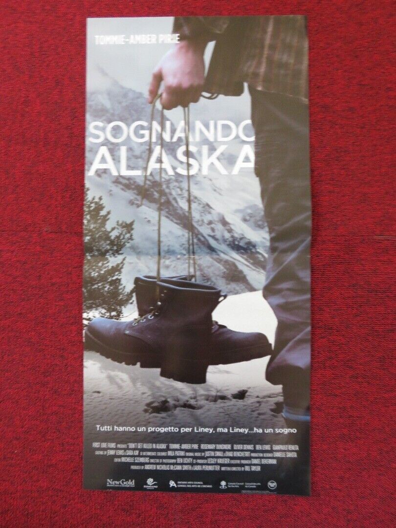 DON'T GET KILLED IN ALASKA ITALIAN LOCANDINA (26.5"x12.5") POSTER 2014 Rendezvous Cinema Movie posters