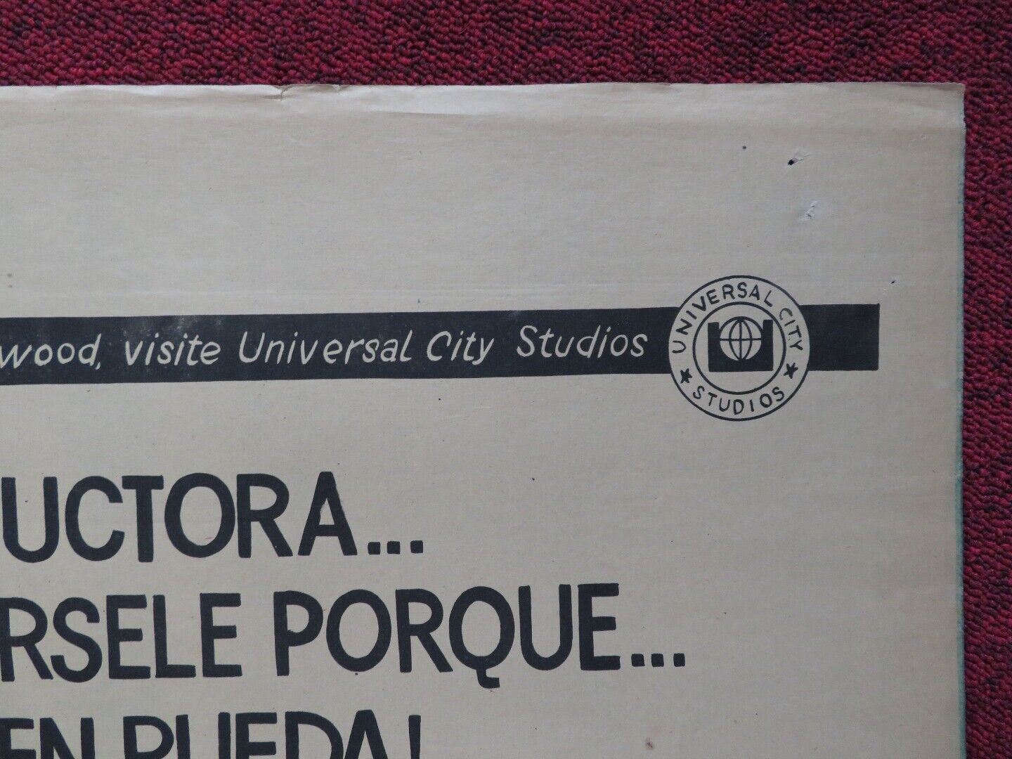 DON'T JUST STAND THERE FOLDED ARGENTINA ONE SHEET POSTER ROBERT WAGNER MARY 1968 Movie posters