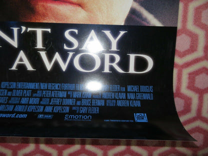 DON'T SAY A WORD US ONE SHEET ROLLED POSTER MICHAEL DOUGLAS 2001 - Rendezvous Cinema
