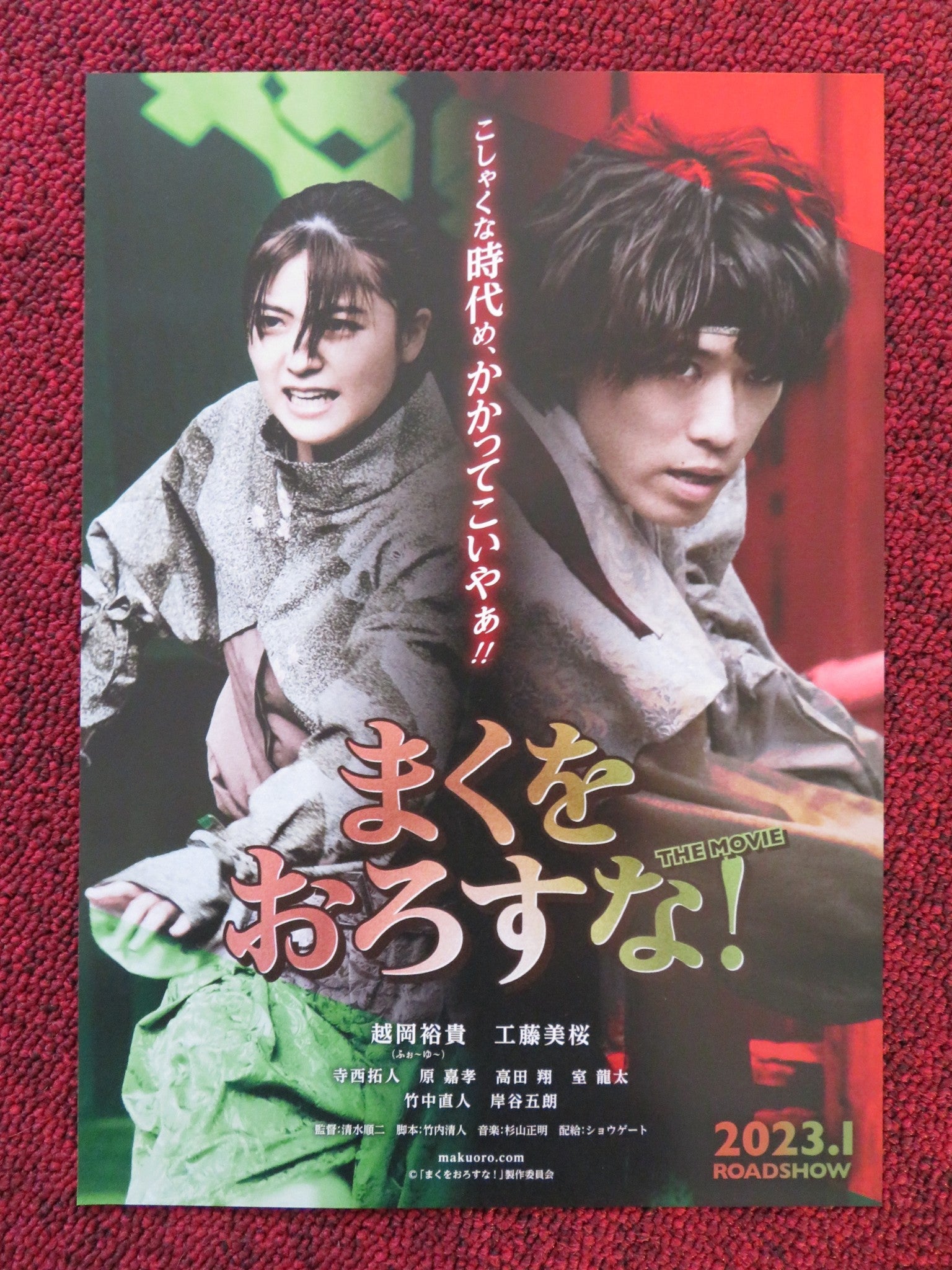 DON'T TAKE DOWN MAKU! - B JAPANESE CHIRASHI (B5) POSTER KOSHIOKA MIO KUDO 2023 Rendezvous Cinema Movie posters