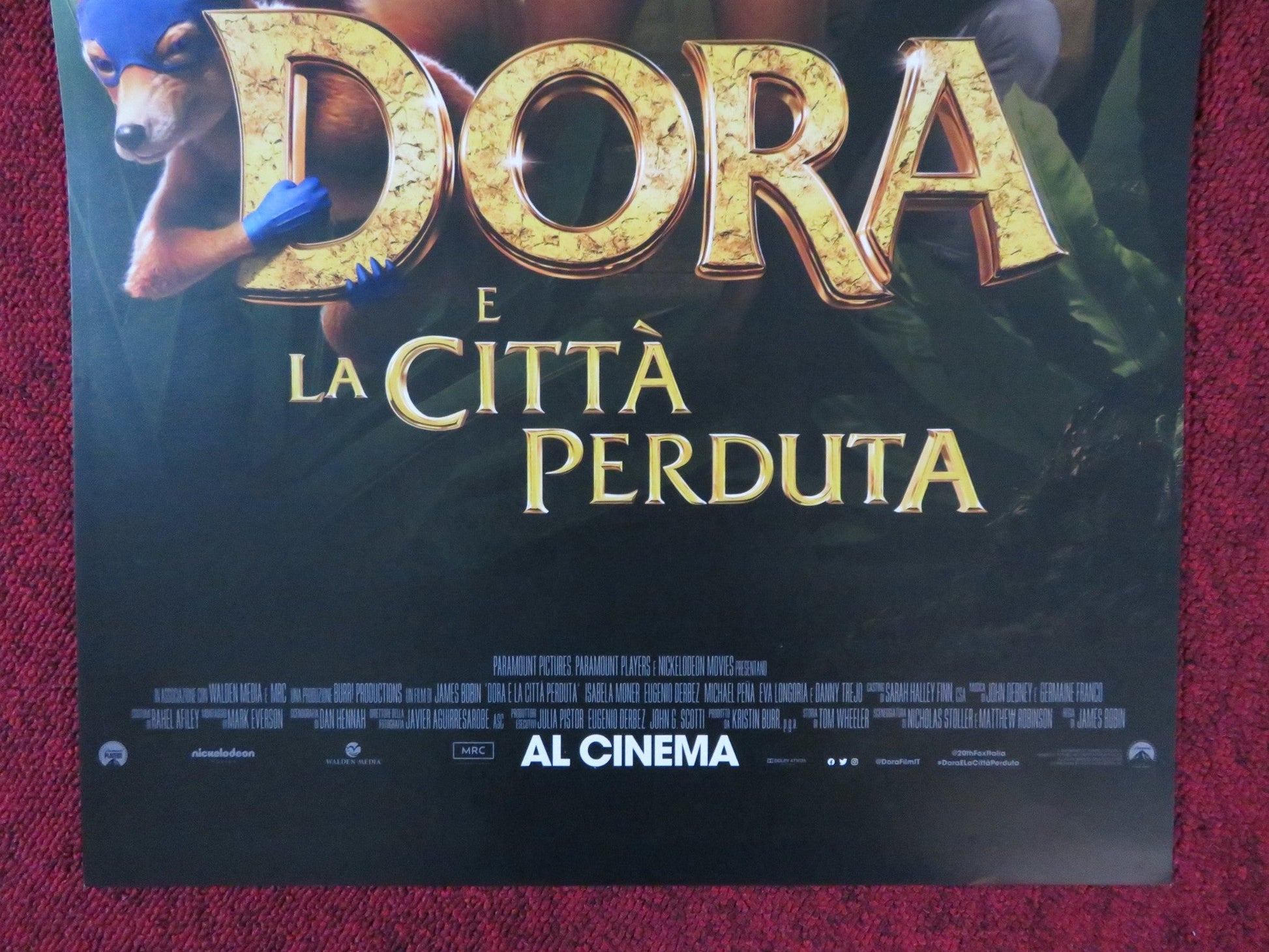 DORA AND THE LOST CITY OF GOLD ITALIAN LOCANDINA POSTER ISABELA MERCED 2019 Rendezvous Cinema Movie posters