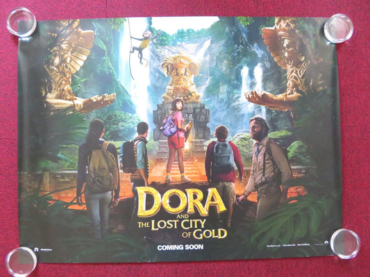 DORA AND THE LOST CITY OF GOLD UK QUAD (30"x 40") ROLLED POSTER B. DEL TORO 2019 Rendezvous Cinema Movie posters