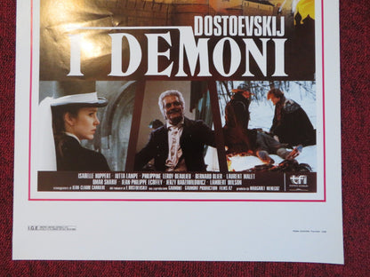 DOSTOEVSKIJ - I DEMONI ITALIAN LOCANDINA POSTER ISABELLE HUPPERT 1989 Rendezvous Cinema Movie posters