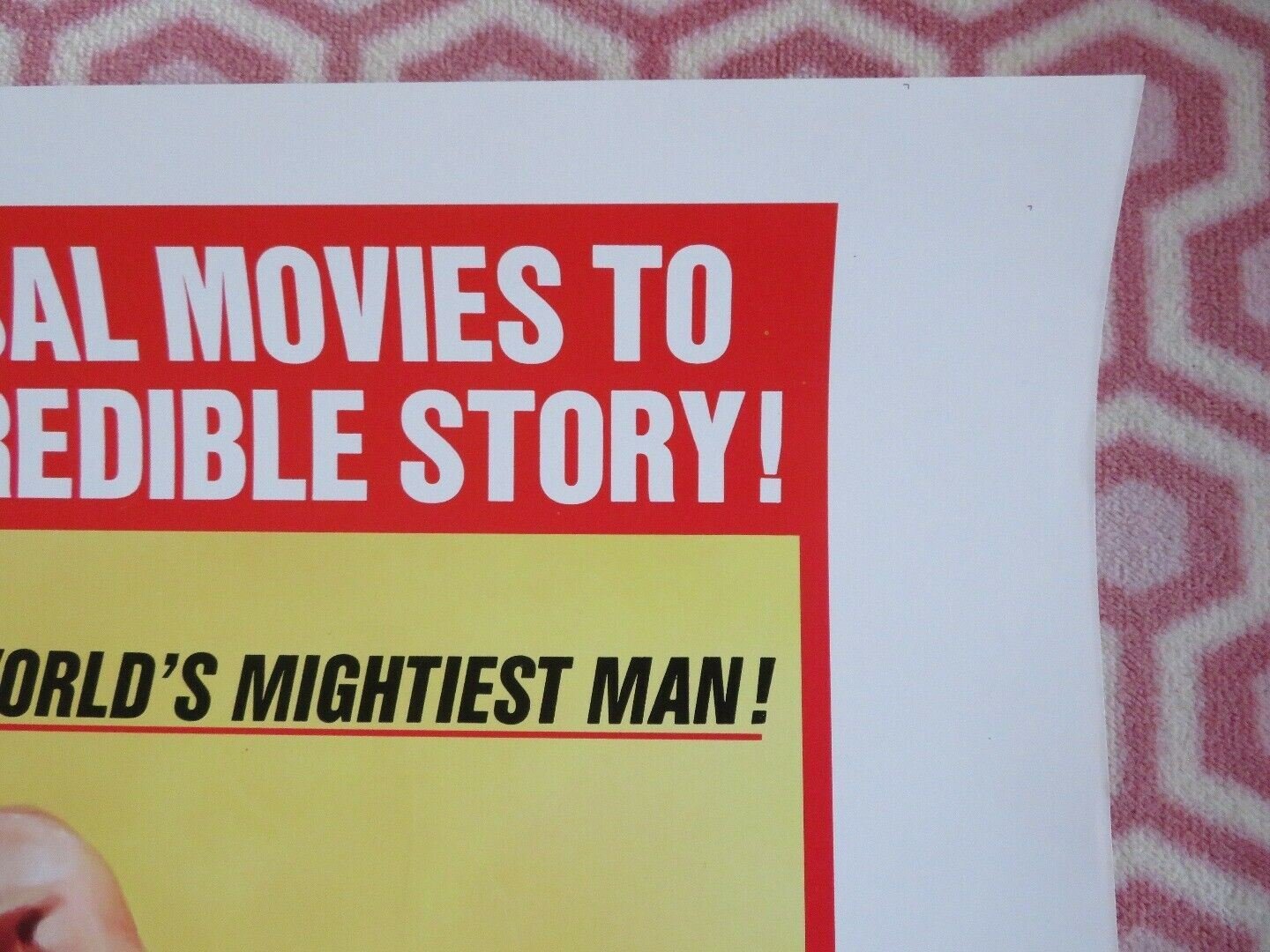 DOUBLE BILL HERCULES HERCULES UNCHAINED 30"x 40" ON CARD ROLLED POSTER 1973 Movie posters
