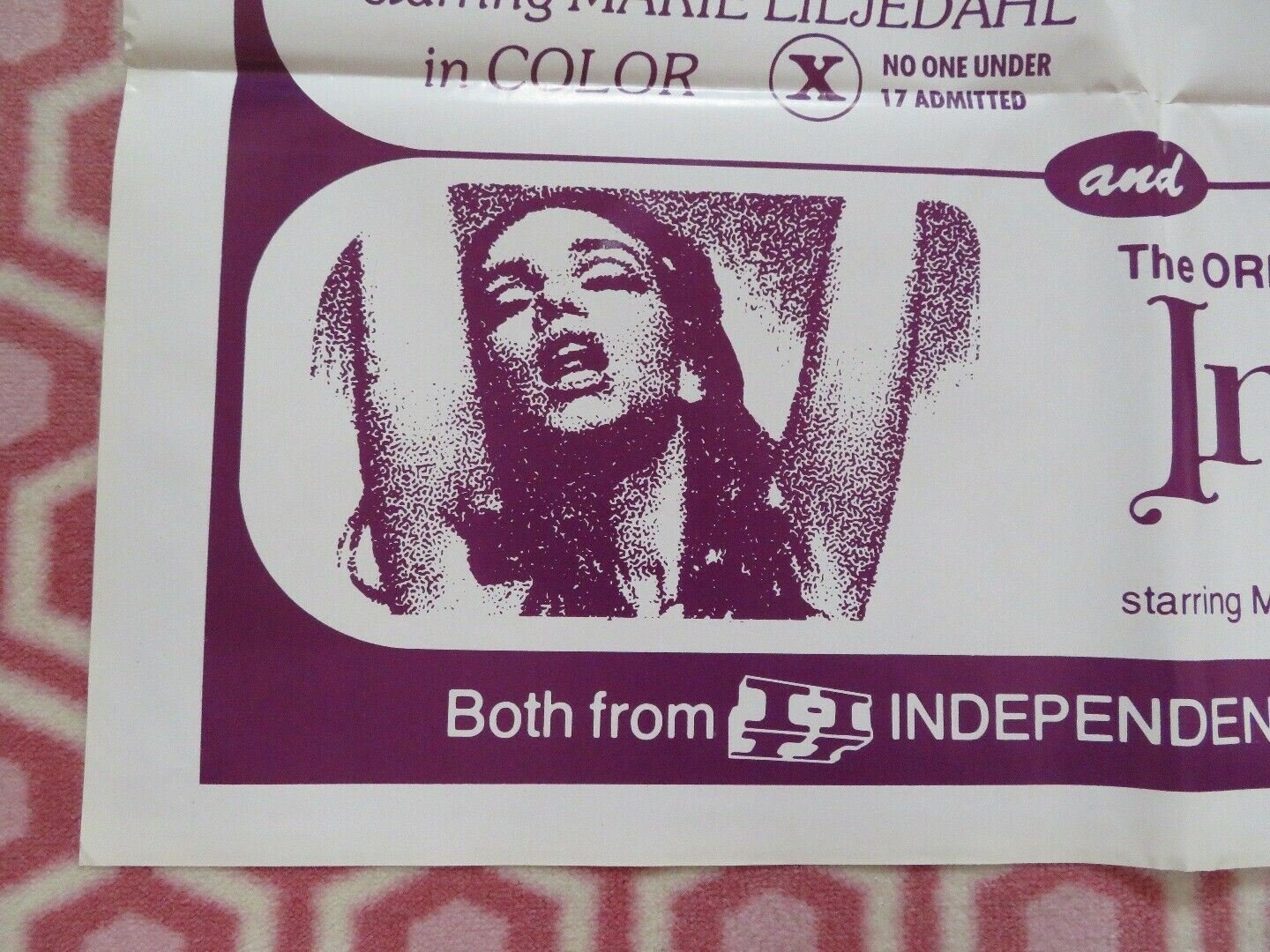 DOUBLE BILL INGA AND GRETA / INGA US ONE SHEET POSTER MARIE LILJEDAHL 1972/68 - Rendezvous Cinema