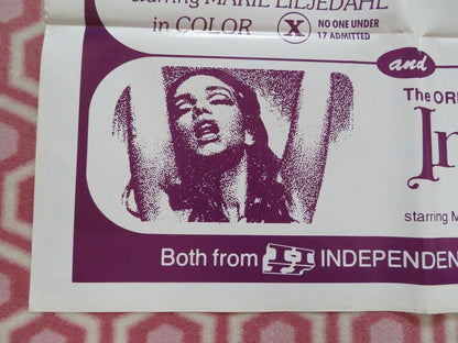 DOUBLE BILL INGA AND GRETA / INGA US ONE SHEET POSTER MARIE LILJEDAHL 1972/68 - Rendezvous Cinema