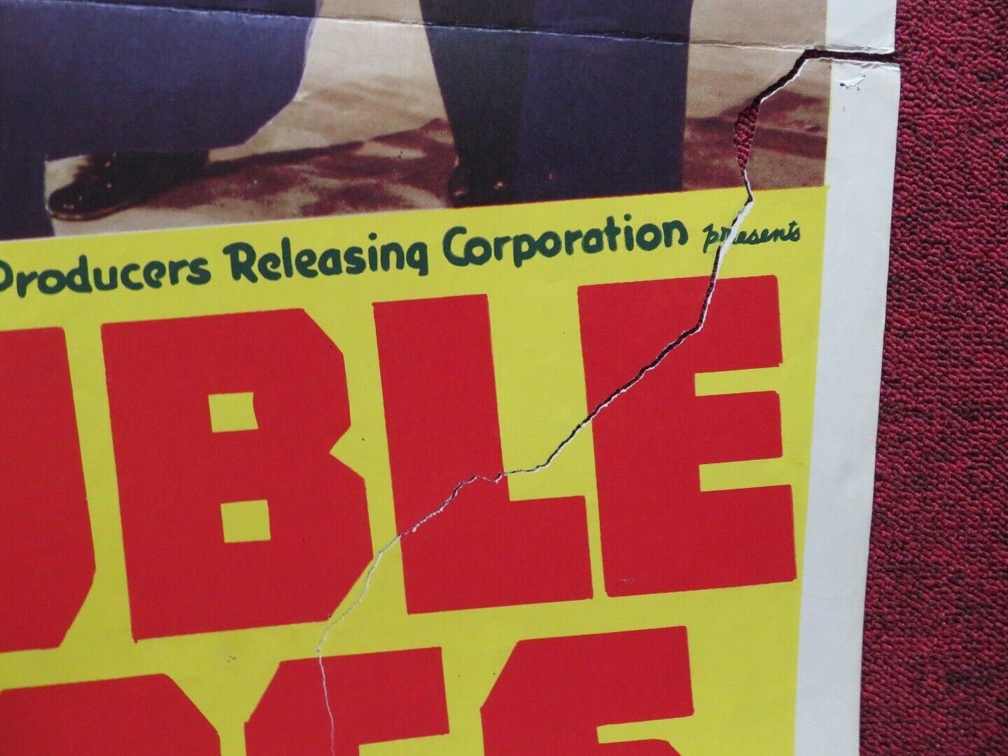 DOUBLE CROSS FOLDED US ONE SHEET POSTER KANE RICHMOND PAULINE MOORE 1941 Movie posters