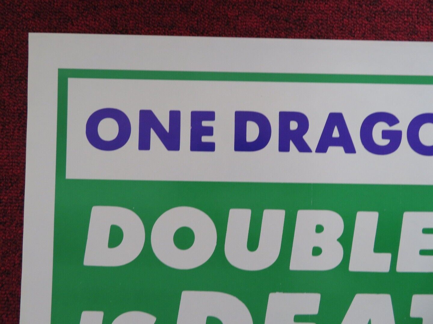 DOUBLE DRAGON IN LAST DUEL - KUNG FU US ONE SHEET ROLLED POSTER KANG HO MAE '85 Movie posters