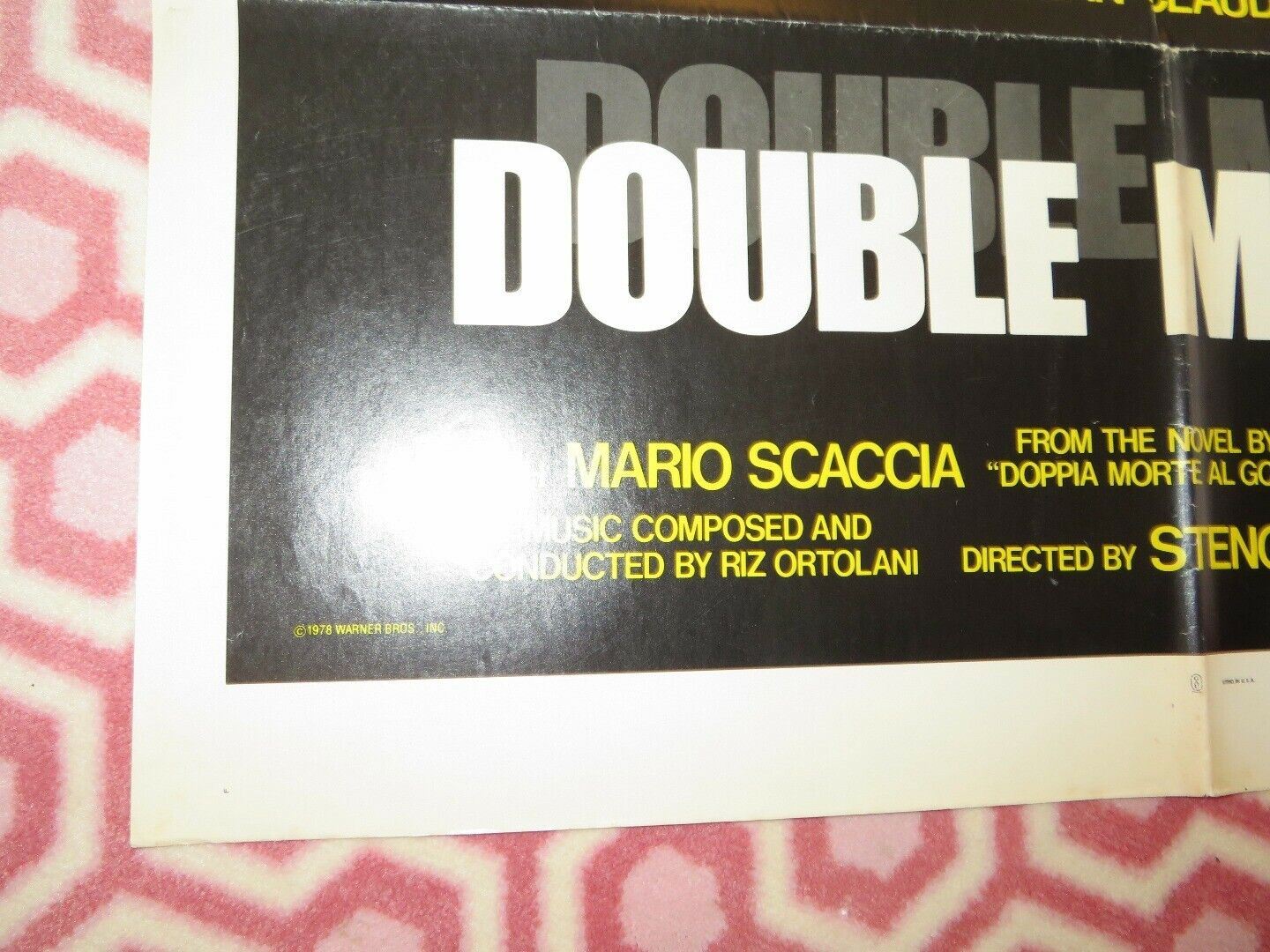DOUBLE MURDER FOLDED US ONE SHEET POSTER MARCLLO MASTROIANNI 1978 Movie posters