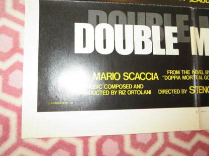 DOUBLE MURDER FOLDED US ONE SHEET POSTER MARCLLO MASTROIANNI 1978 Movie posters