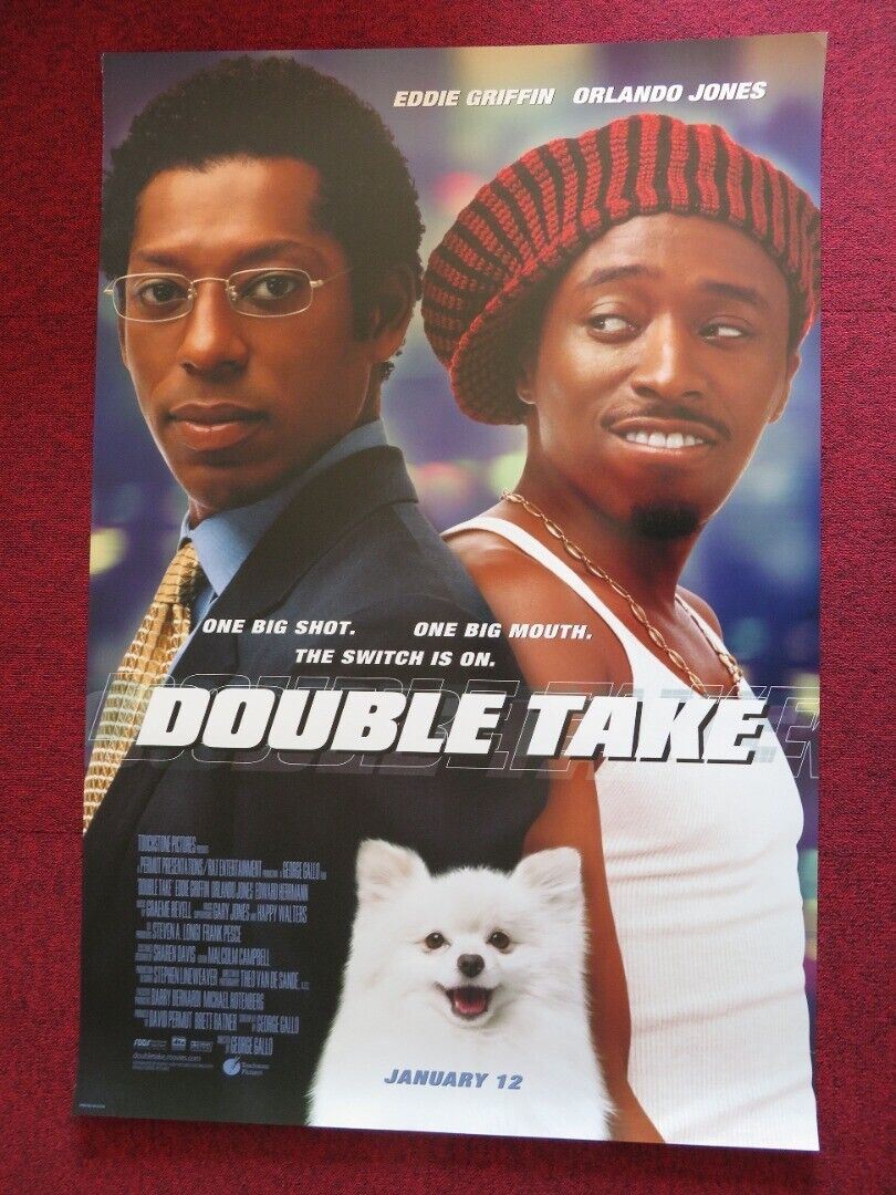 DOUBLE TAKE US ONE SHEET ROLLED POSTER EDDIE GRIFFIN ORLANDO JONES 2001 Movie posters