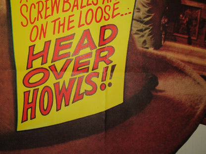 DOUBLE TROUBLE /SWINGIN' ALONG FOLDED US ONE SHEET POSTER TOMMY NONAN 1961 Movie posters