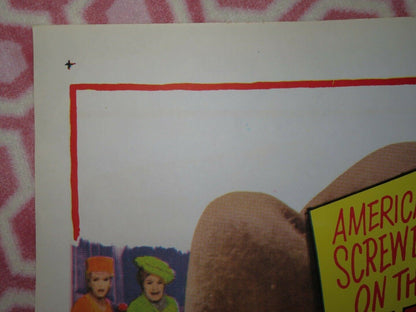 DOUBLE TROUBLE /SWINGIN' ALONG FOLDED US ONE SHEET POSTER TOMMY NONAN 1961 Movie posters