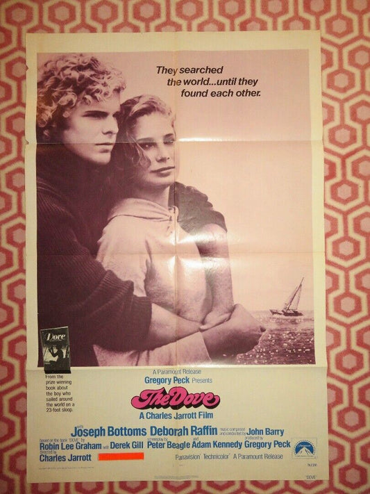 DOVE FOLDED US ONE SHEET POSTER J. BOTTOMS DEBORAH RAFFIN 1974 Movie posters