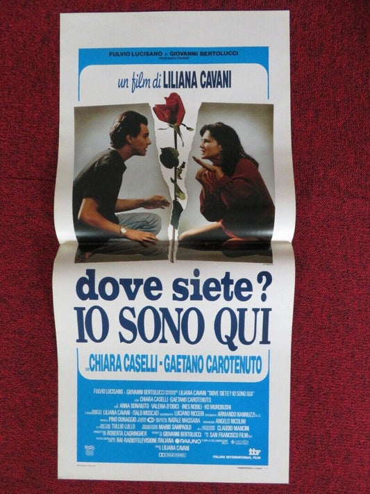 DOVE SIETE? IO SONO QUI ITALIAN LOCANDINA (27.5"x13") POSTER 1993 Movie posters