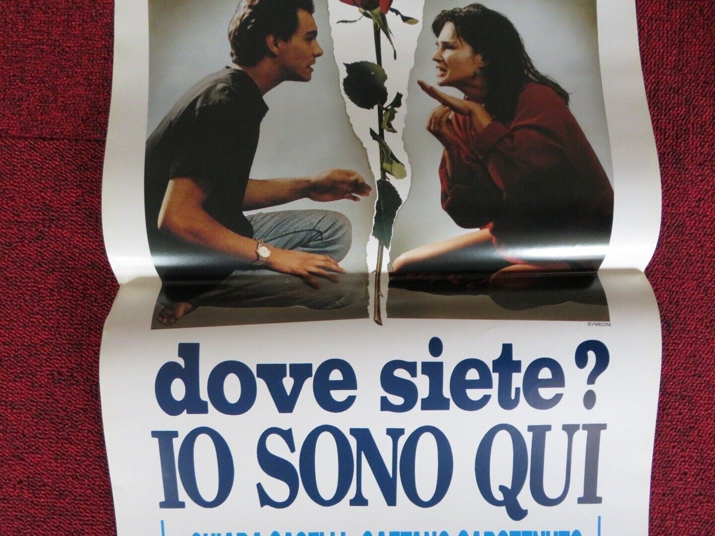 DOVE SIETE? IO SONO QUI ITALIAN LOCANDINA (27.5"x13") POSTER 1993 Movie posters