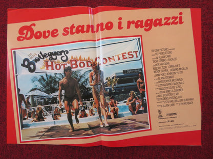 DOVE STANNO I RAGAZZI - A ITALIAN FOTOBUSTA POSTER LISA HARTMAN LORNA LUFT 1984 Rendezvous Cinema Movie posters
