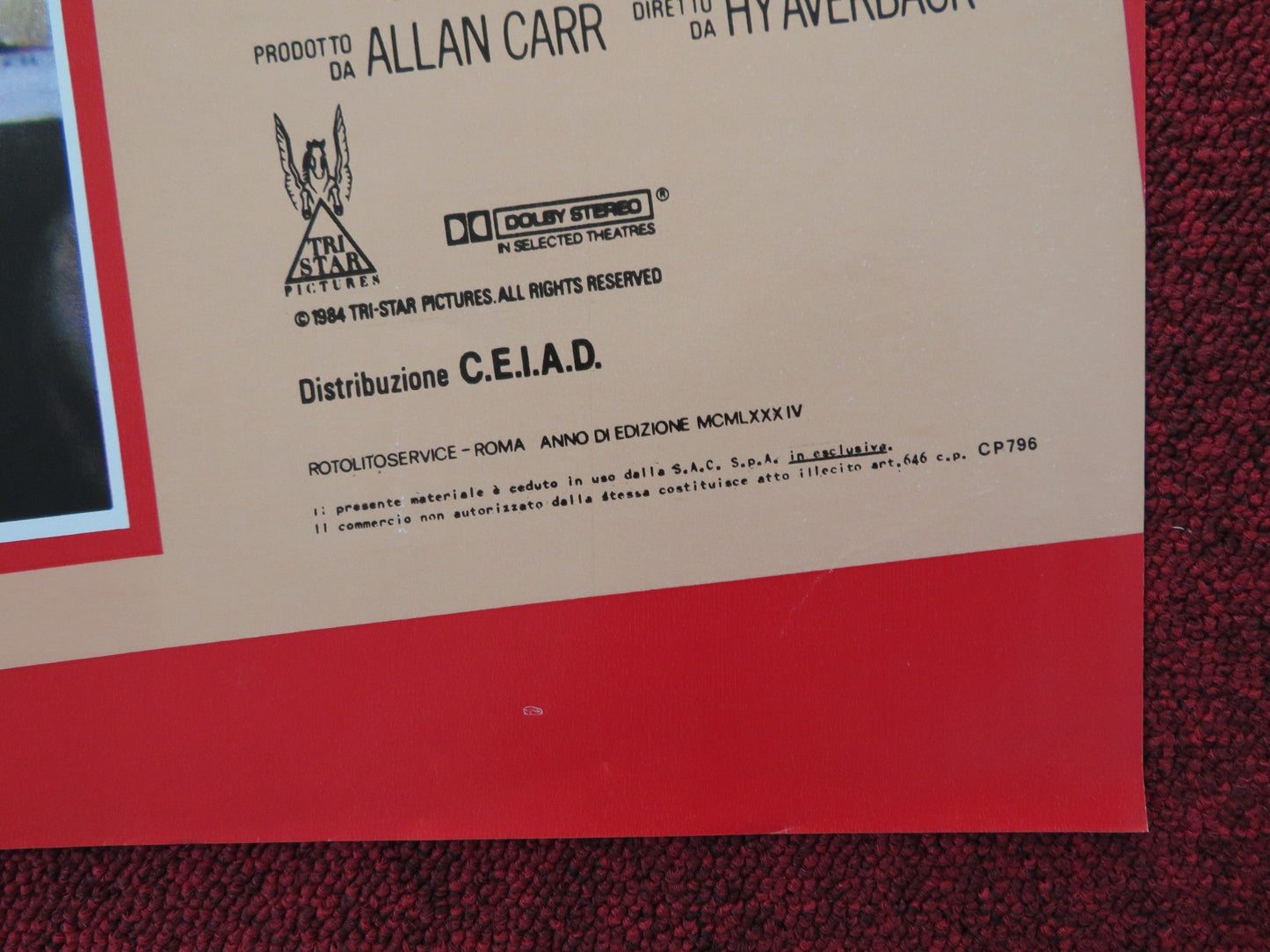 DOVE STANNO I RAGAZZI - F ITALIAN FOTOBUSTA POSTER LISA HARTMAN LORNA LUFT 1984 Rendezvous Cinema Movie posters