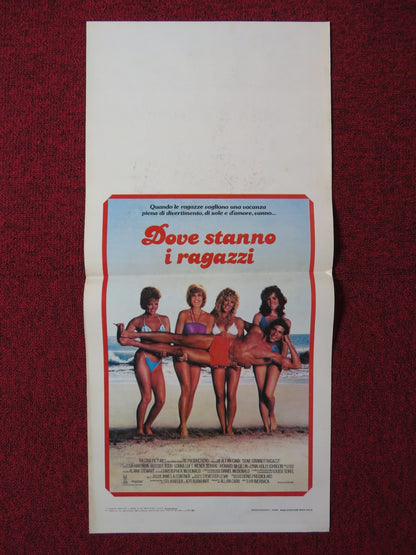 DOVE STANNO I RAGAZZI ITALIAN LOCANDINA POSTER LISA HARTMAN RUSSELL TODD 1984 Rendezvous Cinema Movie posters