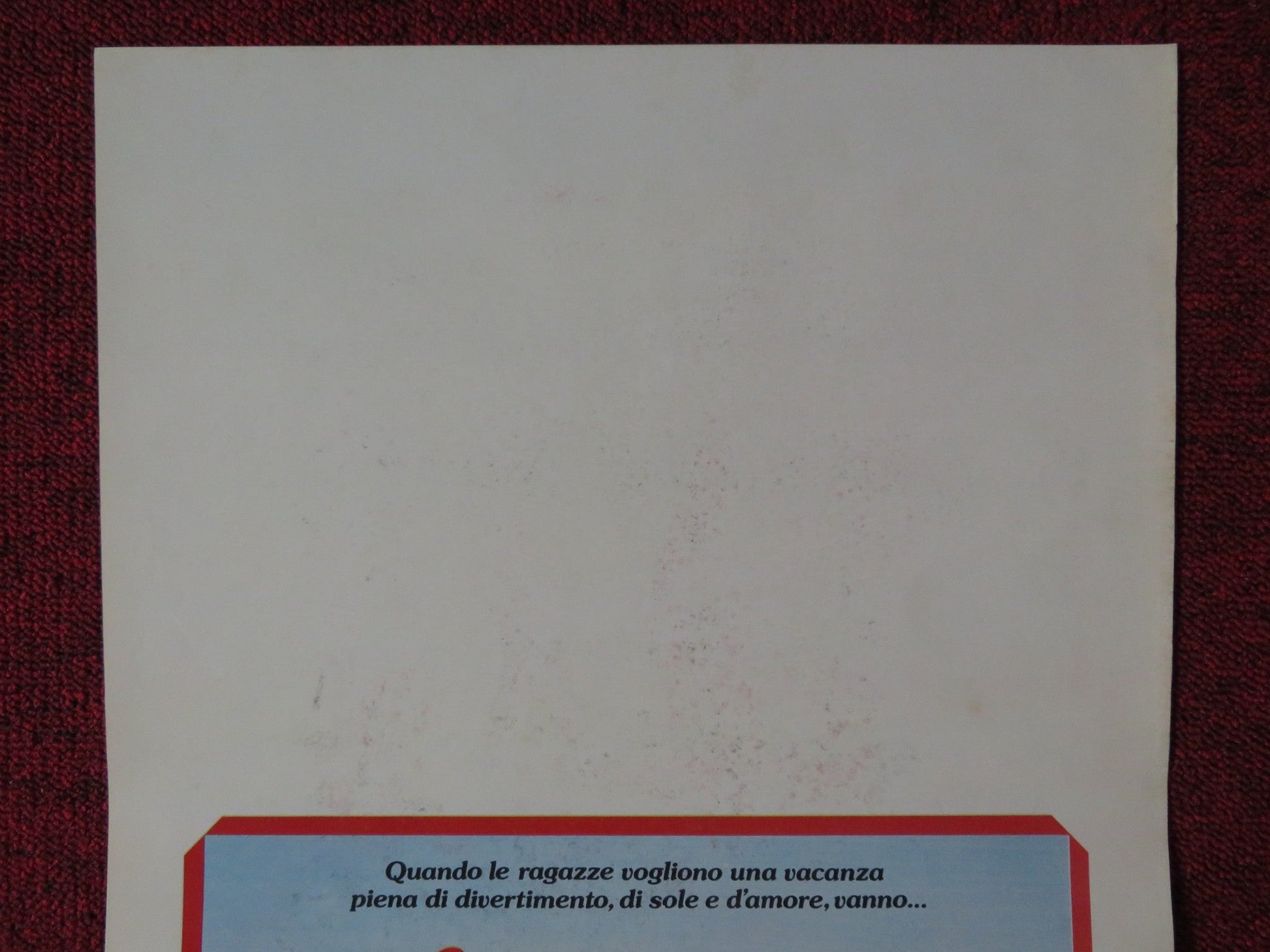 DOVE STANNO I RAGAZZI ITALIAN LOCANDINA POSTER LISA HARTMAN RUSSELL TODD 1984 Rendezvous Cinema Movie posters