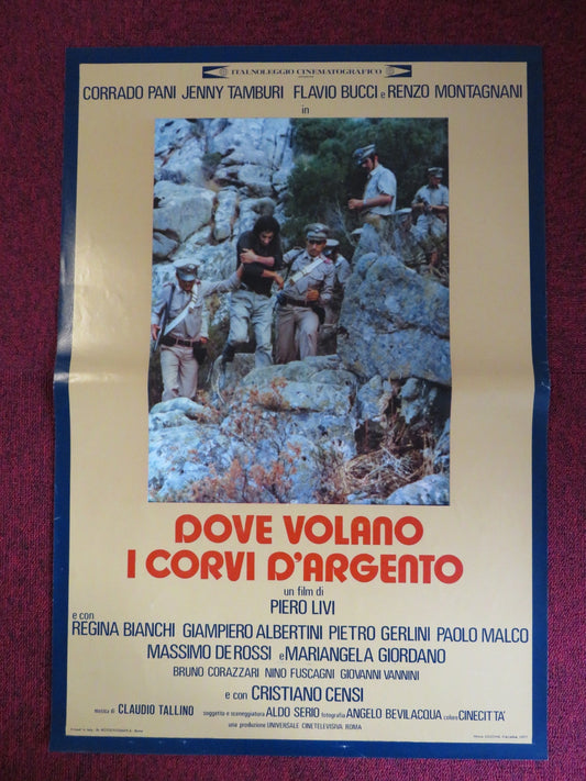 DOVE VOLANO I CORVI D'ARGENTO - B ITALIAN FOTOBUSTA POSTER CORRADO PANI 1977 Rendezvous Cinema Movie posters