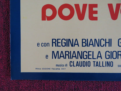 DOVE VOLANO I CORVI D'ARGENTO - C ITALIAN FOTOBUSTA POSTER CORRADO PANI 1977 Rendezvous Cinema Movie posters
