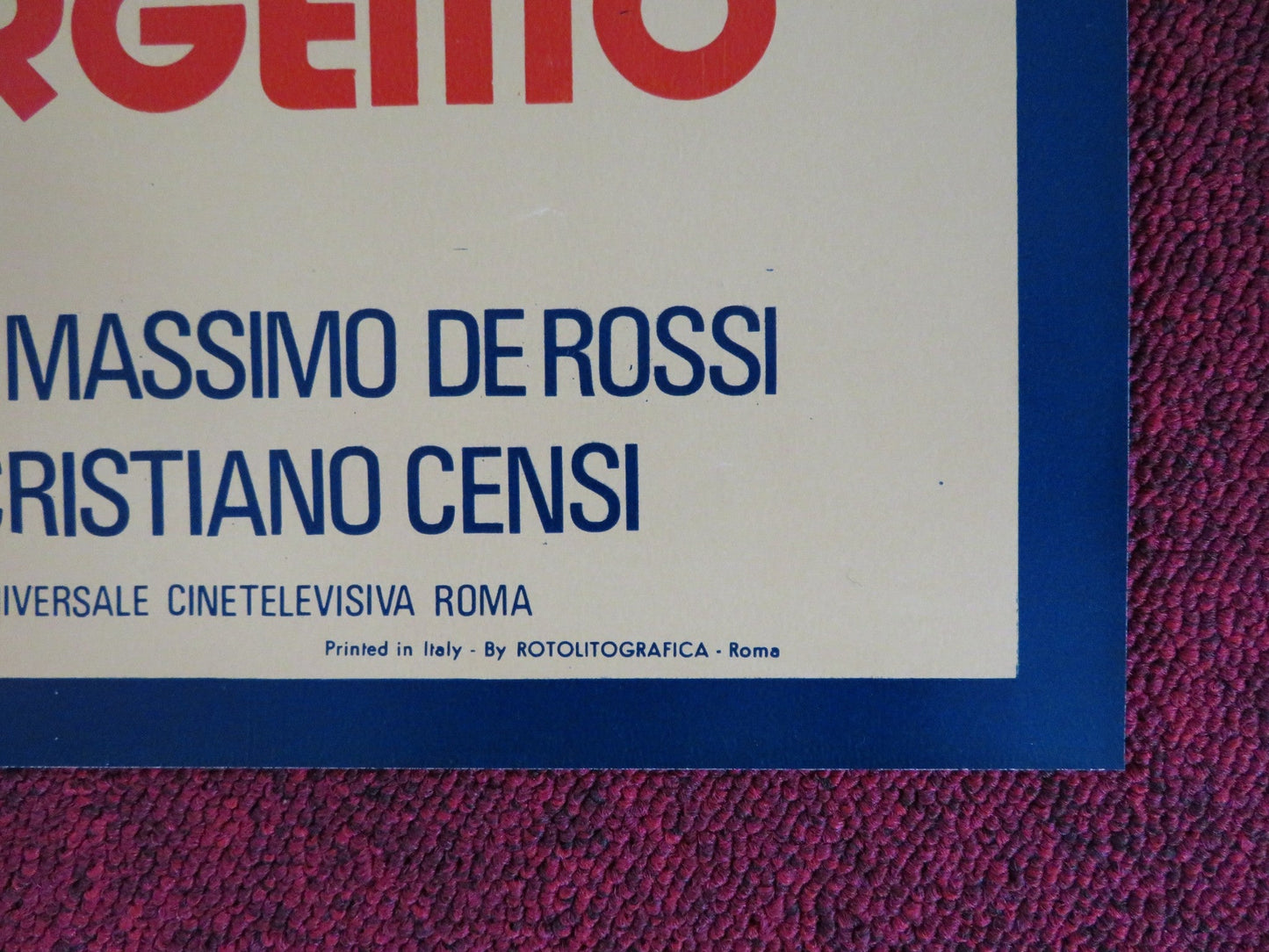 DOVE VOLANO I CORVI D'ARGENTO - C ITALIAN FOTOBUSTA POSTER CORRADO PANI 1977 Rendezvous Cinema Movie posters