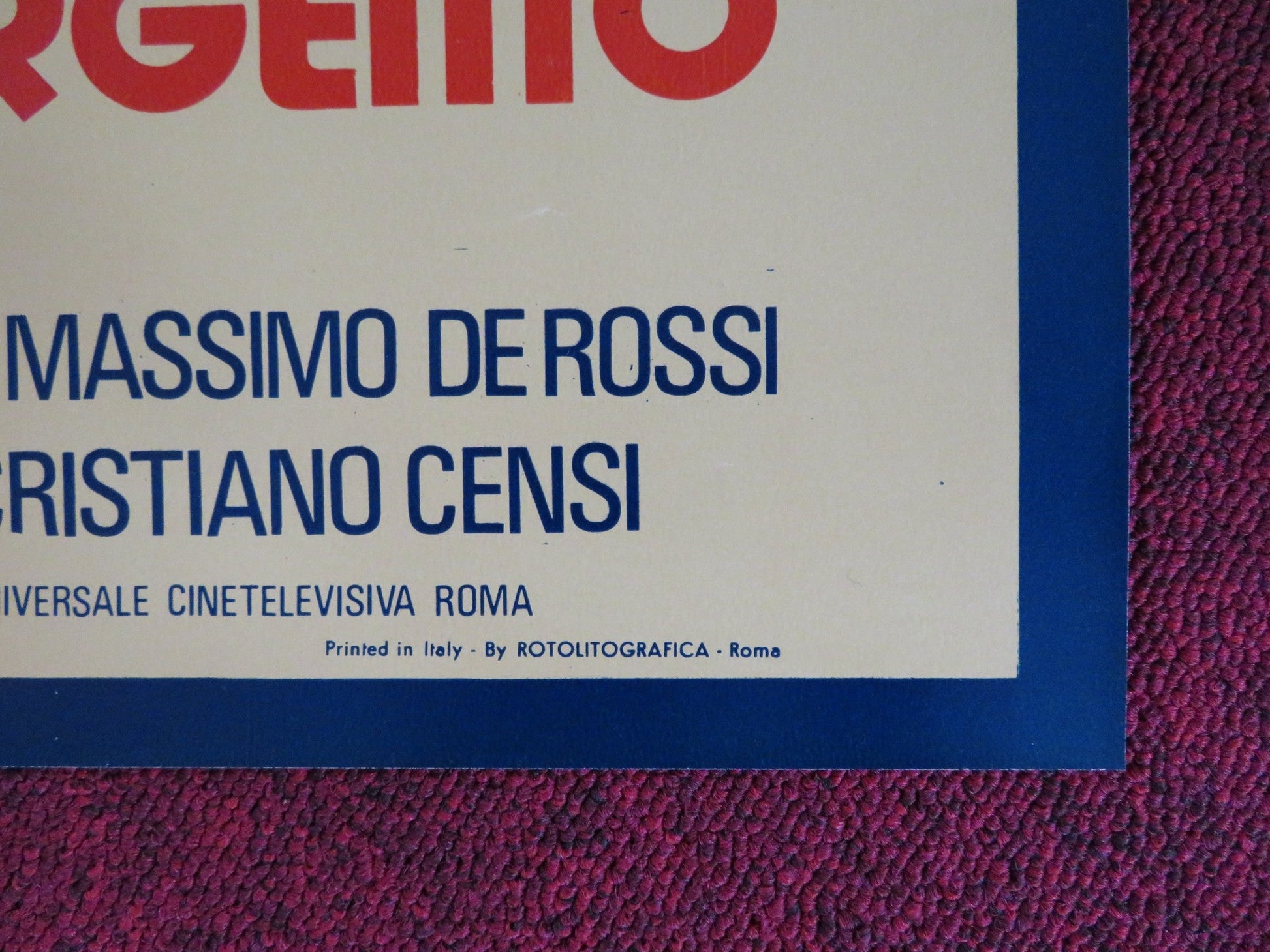 DOVE VOLANO I CORVI D'ARGENTO - C ITALIAN FOTOBUSTA POSTER CORRADO PANI 1977 Rendezvous Cinema Movie posters