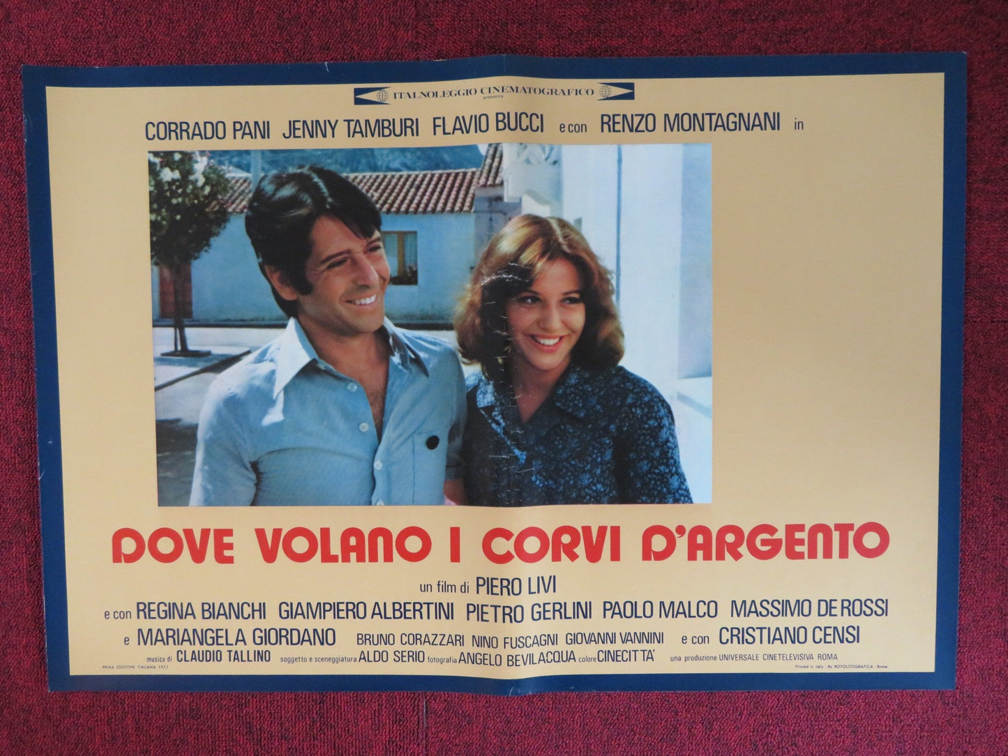 DOVE VOLANO I CORVI D'ARGENTO - C ITALIAN FOTOBUSTA POSTER CORRADO PANI 1977 Rendezvous Cinema Movie posters