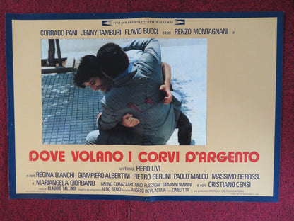 DOVE VOLANO I CORVI D'ARGENTO - D ITALIAN FOTOBUSTA POSTER CORRADO PANI 1977 Rendezvous Cinema Movie posters