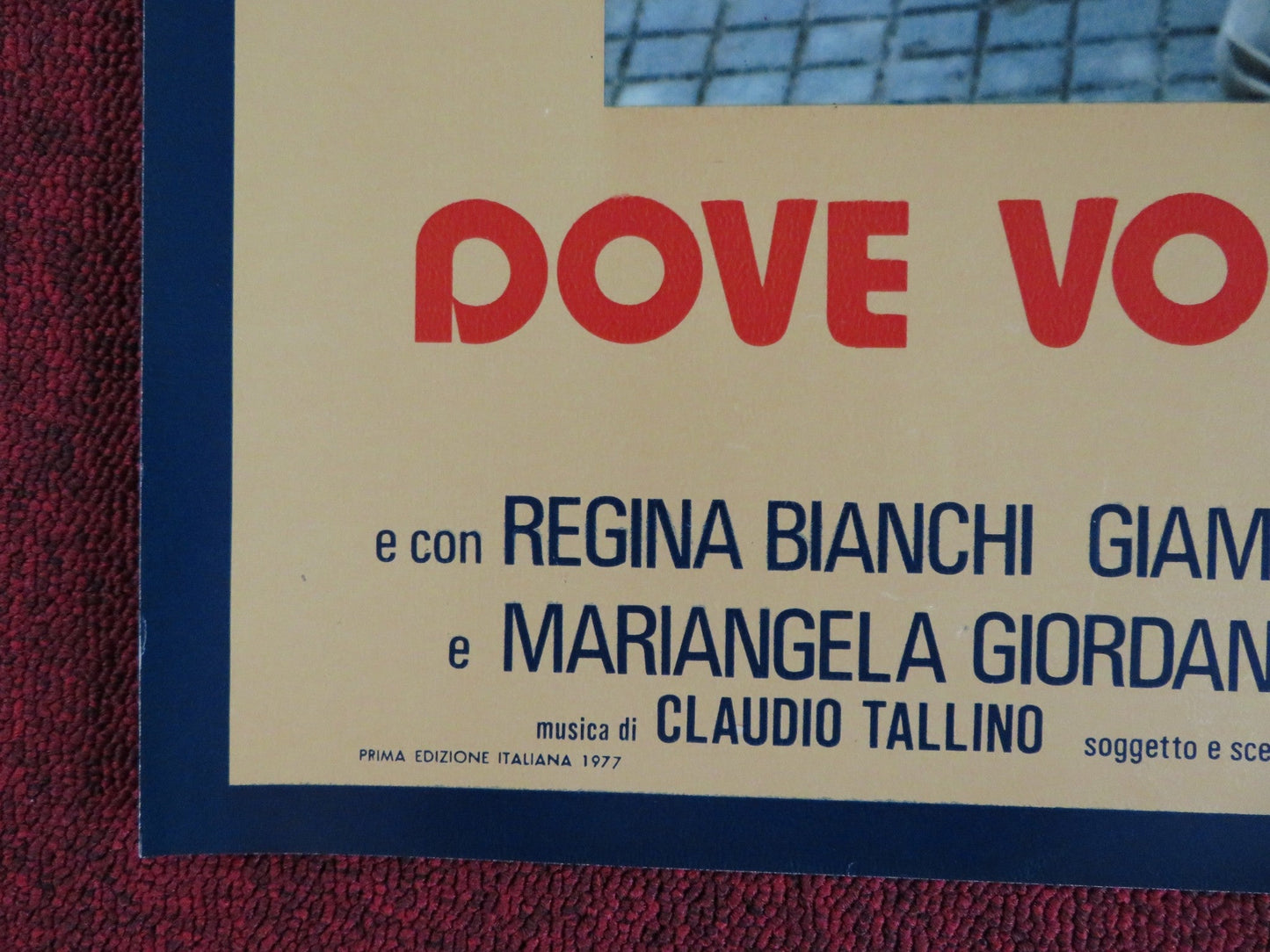 DOVE VOLANO I CORVI D'ARGENTO - D ITALIAN FOTOBUSTA POSTER CORRADO PANI 1977 Rendezvous Cinema Movie posters