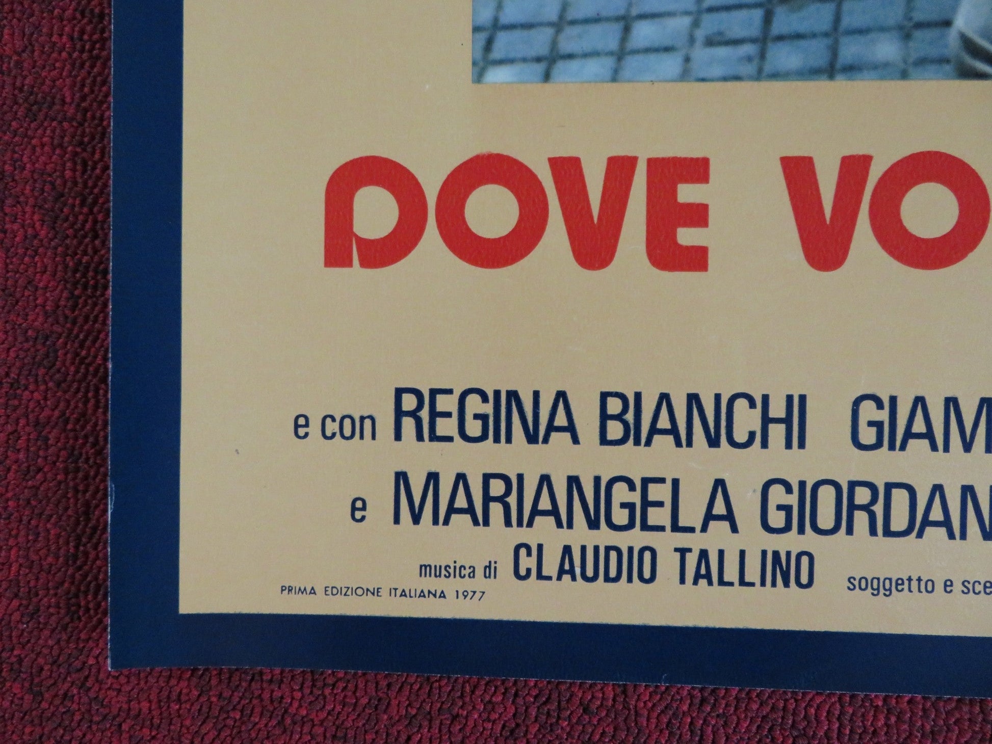 DOVE VOLANO I CORVI D'ARGENTO - D ITALIAN FOTOBUSTA POSTER CORRADO PANI 1977 Rendezvous Cinema Movie posters