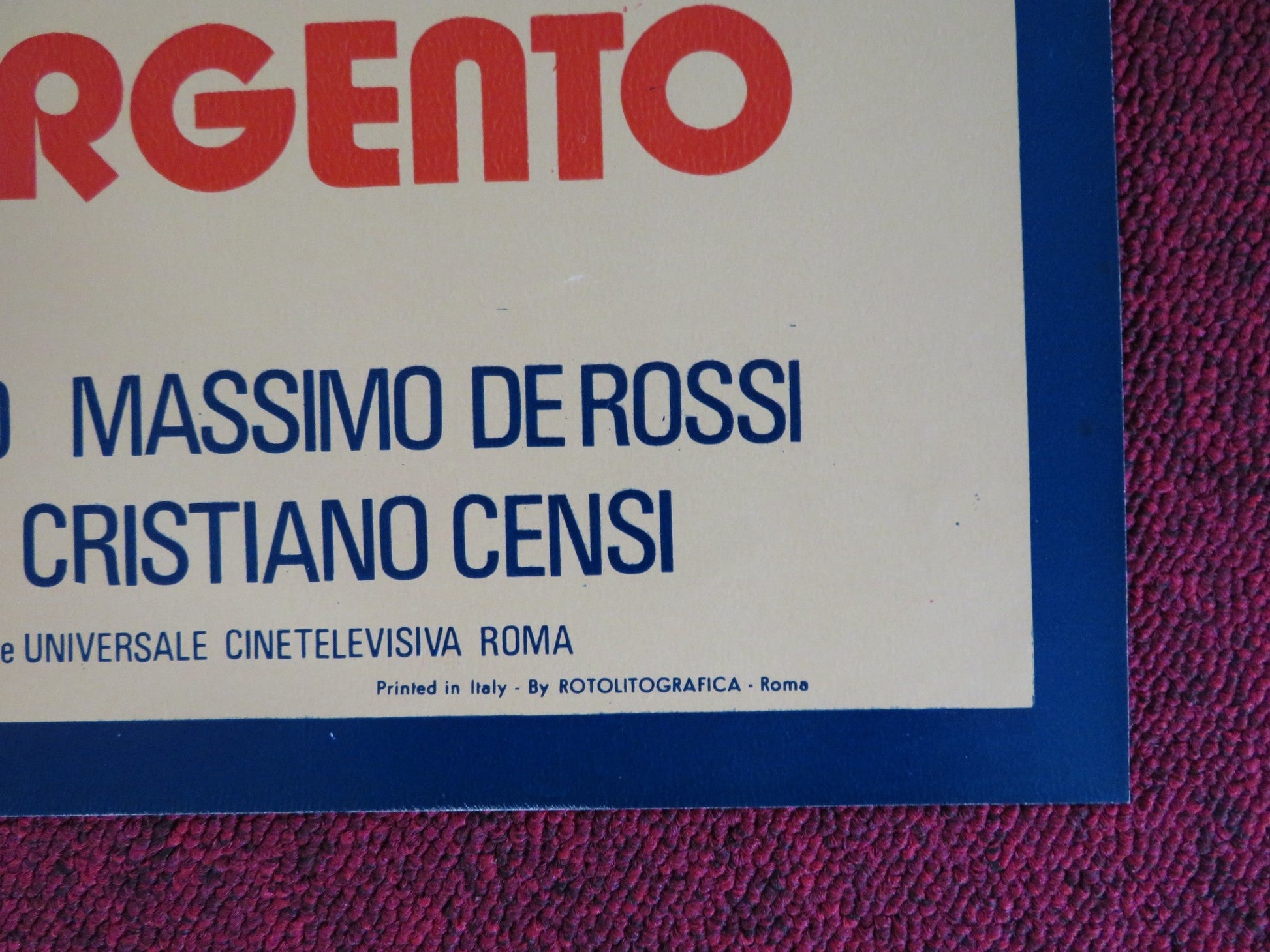 DOVE VOLANO I CORVI D'ARGENTO - D ITALIAN FOTOBUSTA POSTER CORRADO PANI 1977 Rendezvous Cinema Movie posters