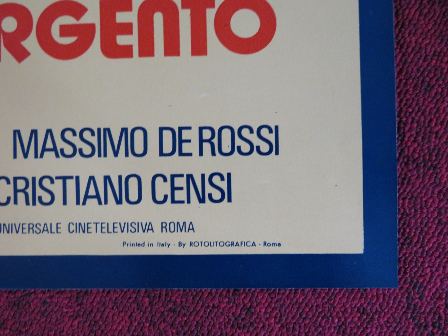 DOVE VOLANO I CORVI D'ARGENTO - E ITALIAN FOTOBUSTA POSTER CORRADO PANI 1977 Rendezvous Cinema Movie posters