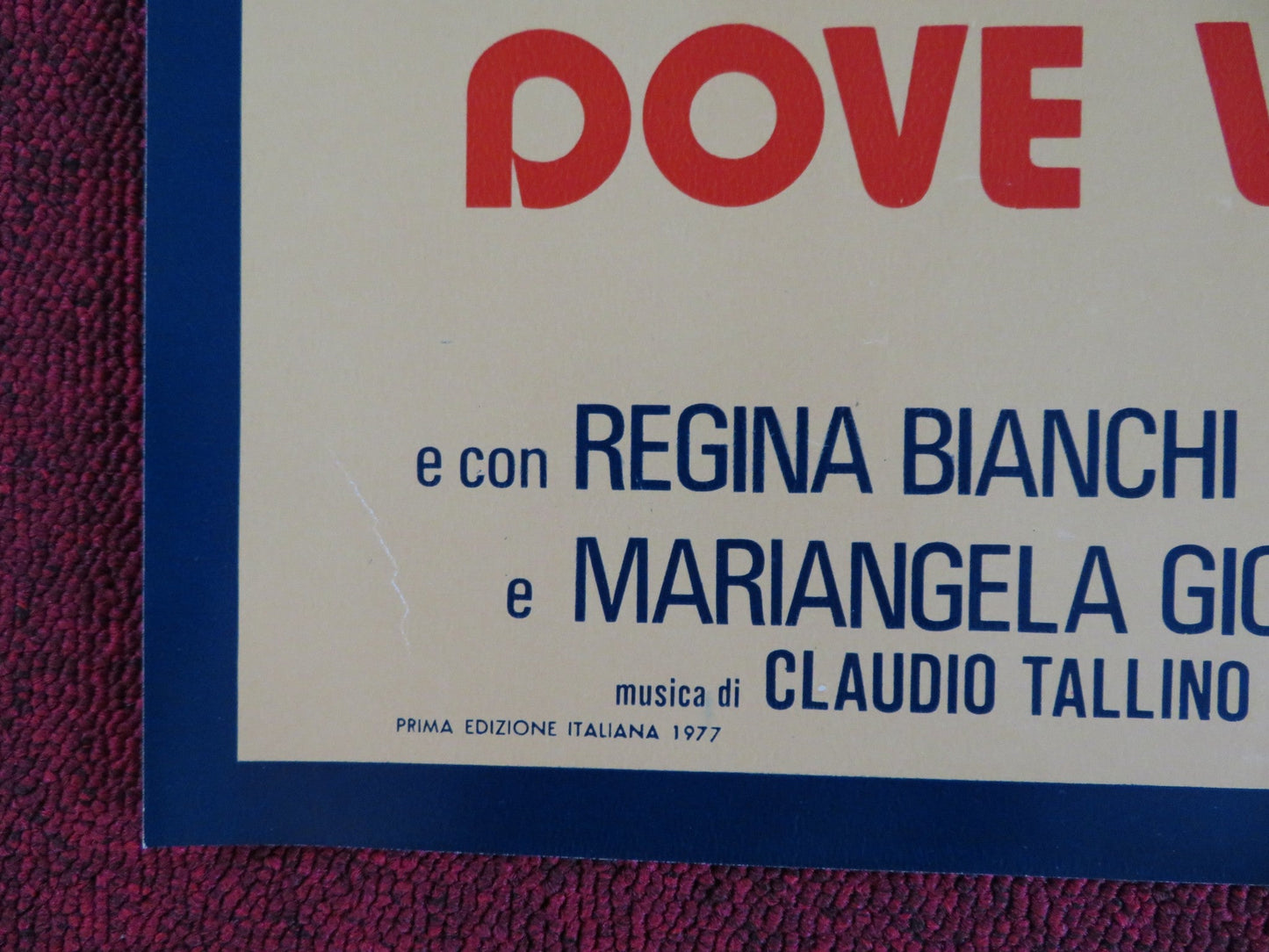 DOVE VOLANO I CORVI D'ARGENTO - E ITALIAN FOTOBUSTA POSTER CORRADO PANI 1977 Rendezvous Cinema Movie posters