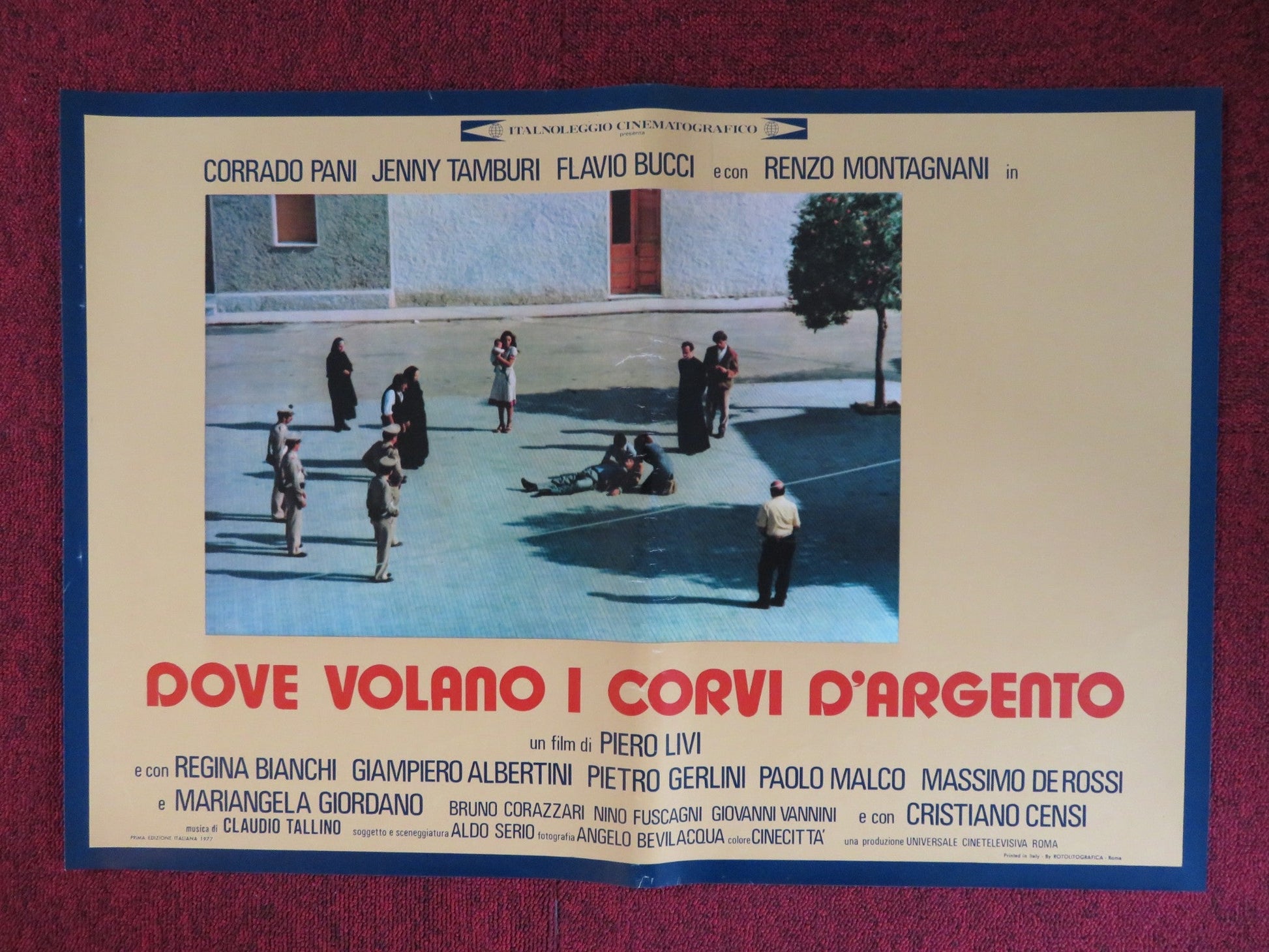 DOVE VOLANO I CORVI D'ARGENTO - E ITALIAN FOTOBUSTA POSTER CORRADO PANI 1977 Rendezvous Cinema Movie posters