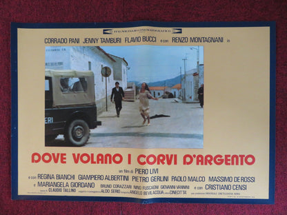 DOVE VOLANO I CORVI D'ARGENTO - F ITALIAN FOTOBUSTA POSTER CORRADO PANI 1977 Rendezvous Cinema Movie posters