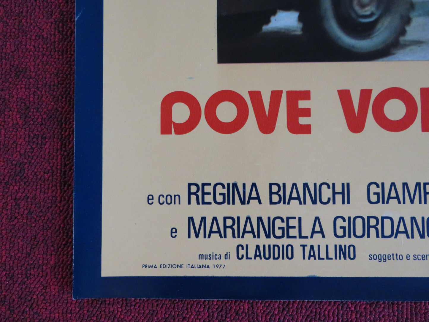 DOVE VOLANO I CORVI D'ARGENTO - F ITALIAN FOTOBUSTA POSTER CORRADO PANI 1977 Rendezvous Cinema Movie posters