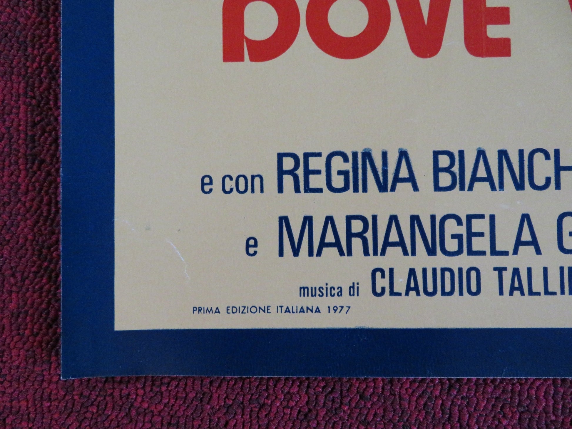 DOVE VOLANO I CORVI D'ARGENTO - G ITALIAN FOTOBUSTA POSTER CORRADO PANI 1977 Rendezvous Cinema Movie posters