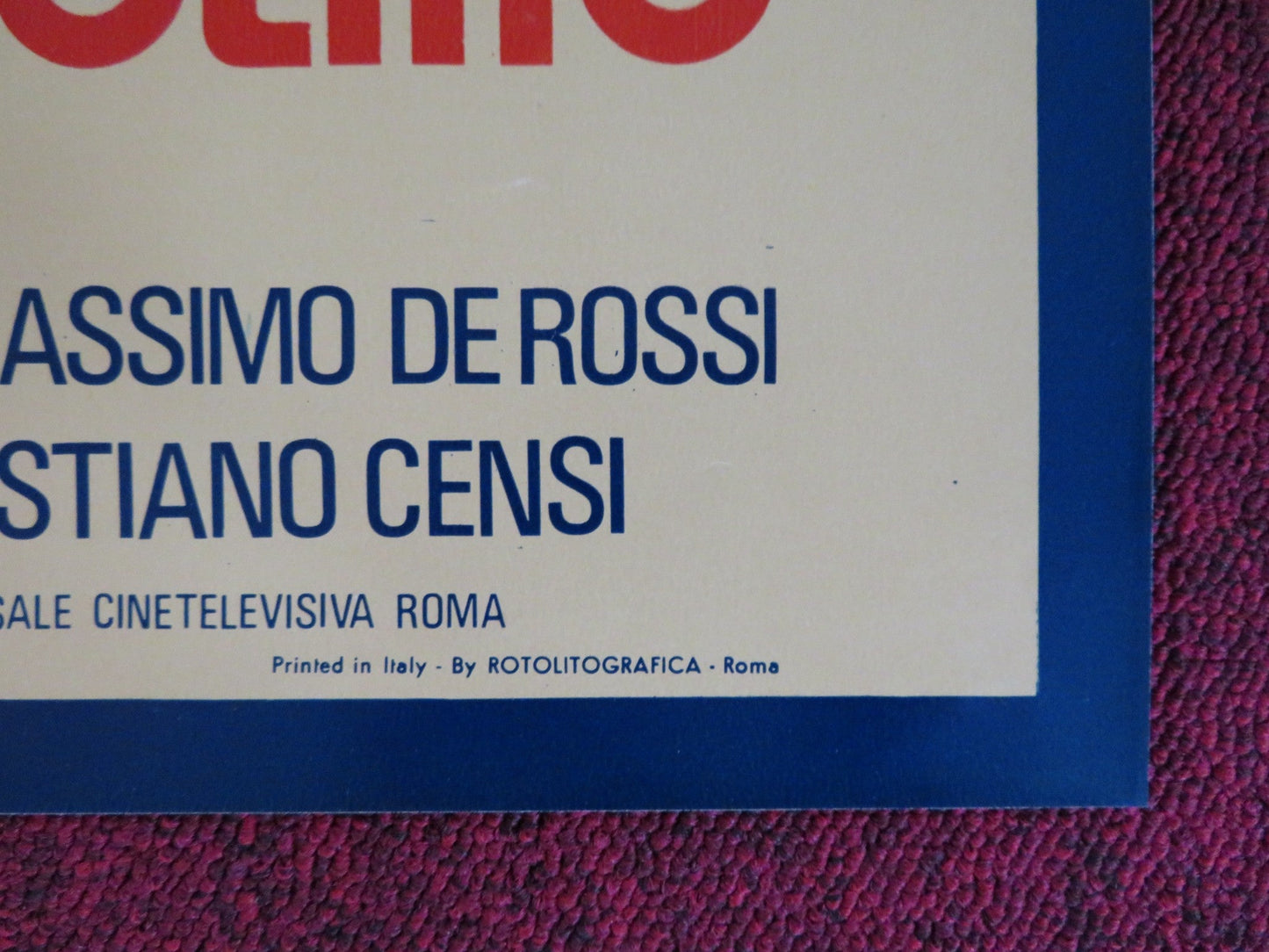 DOVE VOLANO I CORVI D'ARGENTO - G ITALIAN FOTOBUSTA POSTER CORRADO PANI 1977 Rendezvous Cinema Movie posters