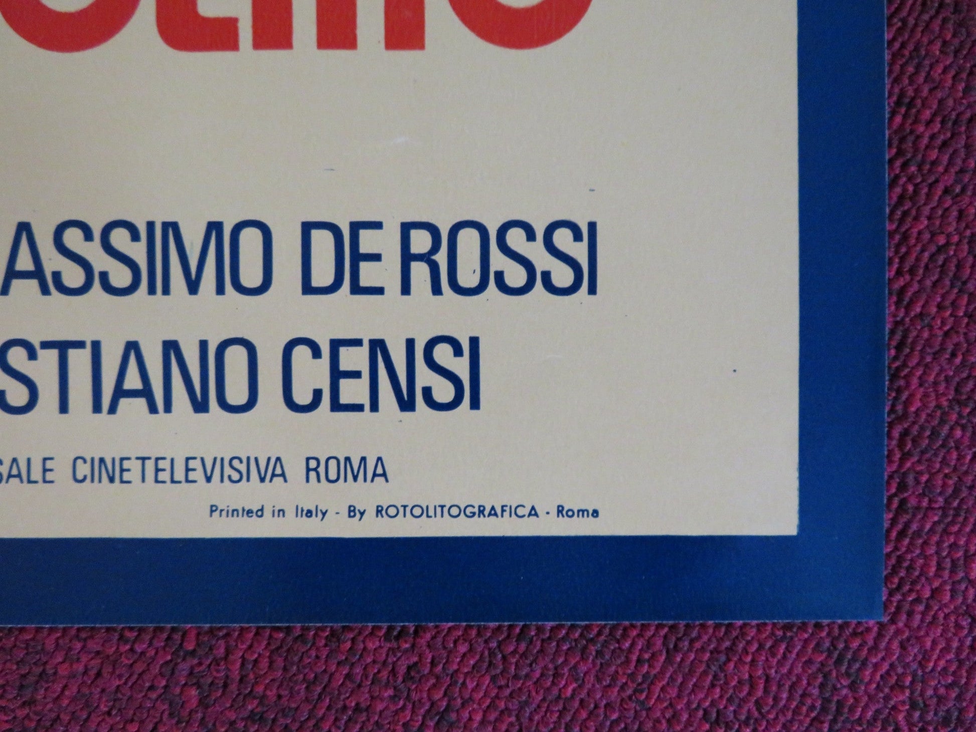 DOVE VOLANO I CORVI D'ARGENTO - G ITALIAN FOTOBUSTA POSTER CORRADO PANI 1977 Rendezvous Cinema Movie posters