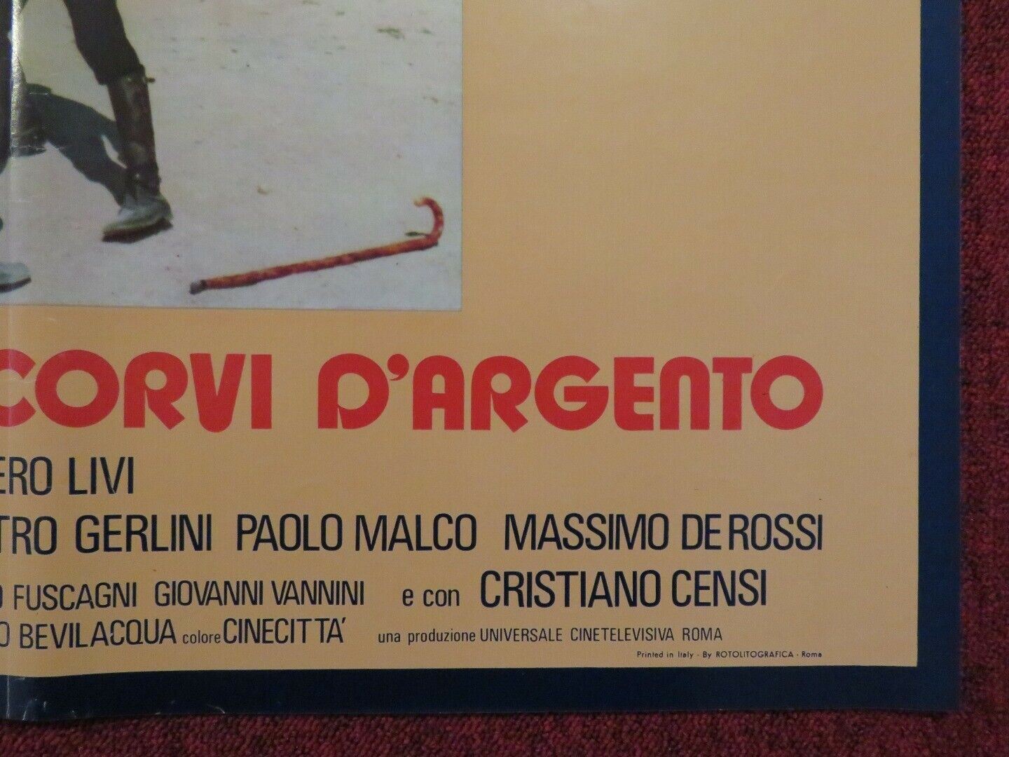 DOVE VOLANO I CORVI D'ARGENTO ITALIAN FOTOBUSTA POSTER CARRADO PANI 1977 Movie posters