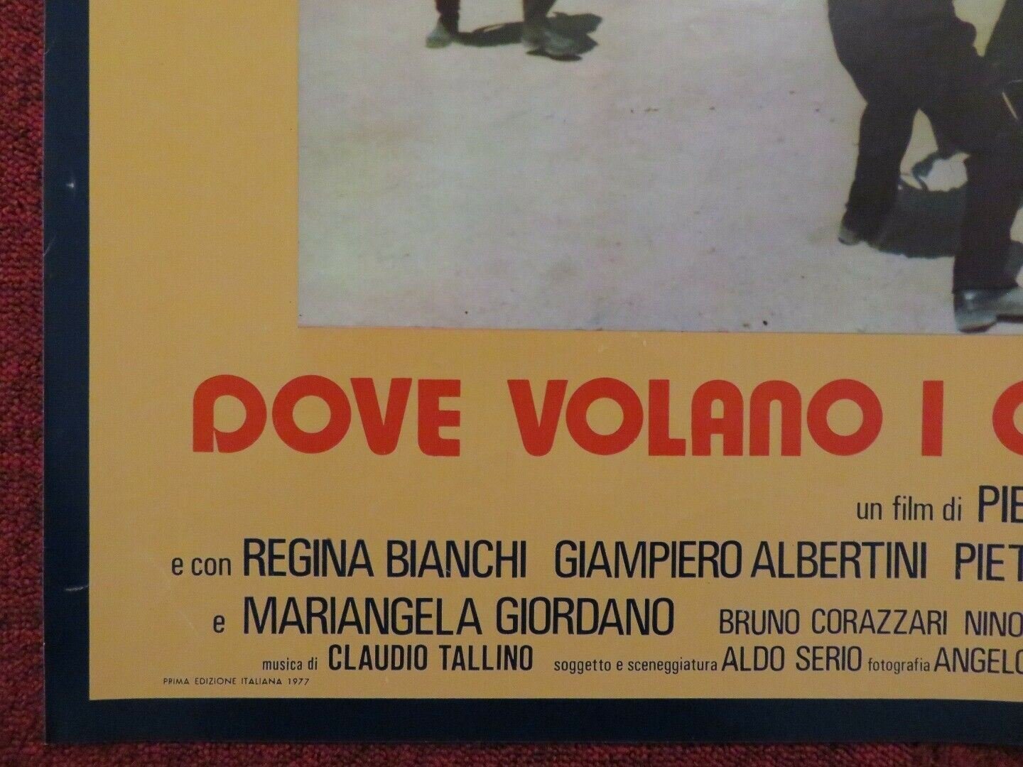 DOVE VOLANO I CORVI D'ARGENTO ITALIAN FOTOBUSTA POSTER CARRADO PANI 1977 Movie posters