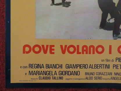 DOVE VOLANO I CORVI D'ARGENTO ITALIAN FOTOBUSTA POSTER CARRADO PANI 1977 Movie posters