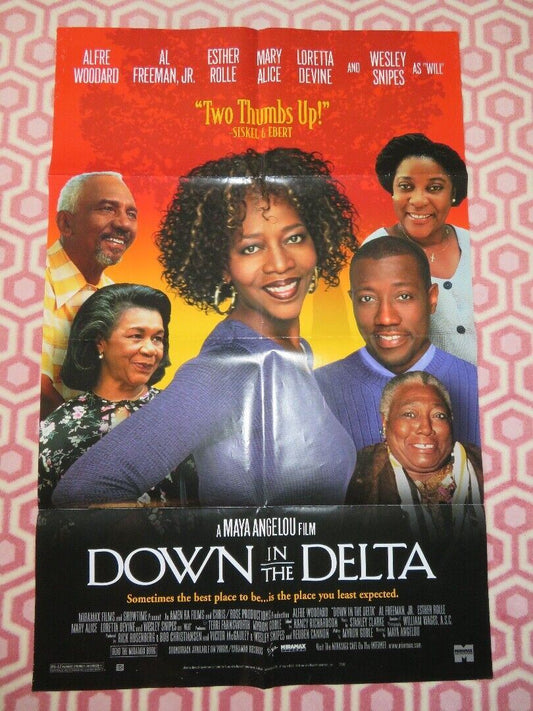 DOWN IN THE DELTA FOLDED US ONE SHEET POSTER WESLEY SNIPES ALFRE WOODARD 1998 Movie posters
