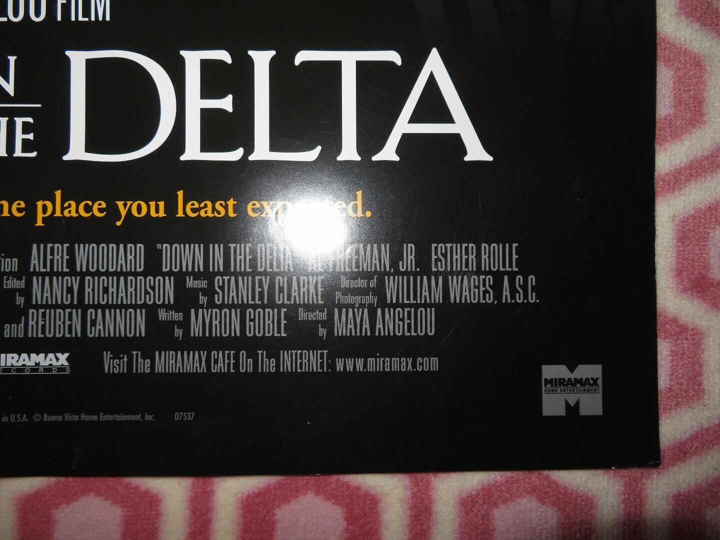 DOWN IN THE DELTA FOLDED US ONE SHEET POSTER WESLEY SNIPES ALFRE WOODARD 1998 Movie posters