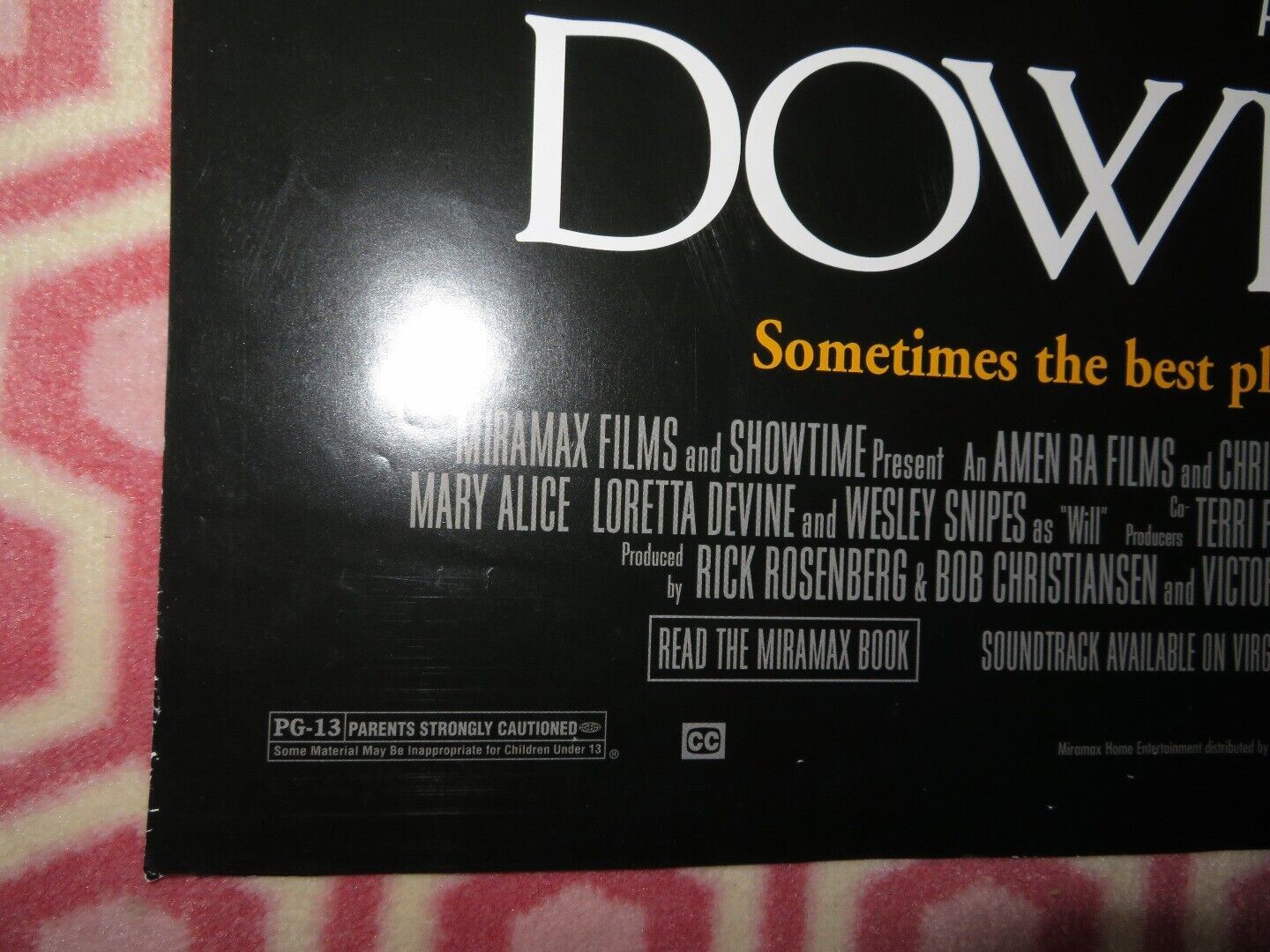 DOWN IN THE DELTA FOLDED US ONE SHEET POSTER WESLEY SNIPES ALFRE WOODARD 1998 Movie posters