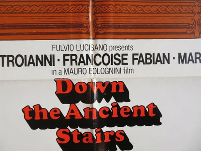DOWN THE ANCIENT STAIRS US ONE SHEET POSTER MARCELLO MASTROIANNI 1975 Movie posters