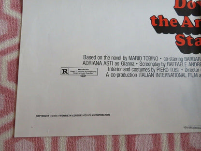 DOWN THE ANCIENT STAIRS US ONE SHEET POSTER MARCELLO MASTROIANNI 1975 Movie posters